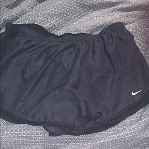 2x charcoal grey nike running shorts